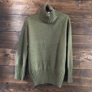 A New Day Olive Green Turtleneck Sweater Small NWT